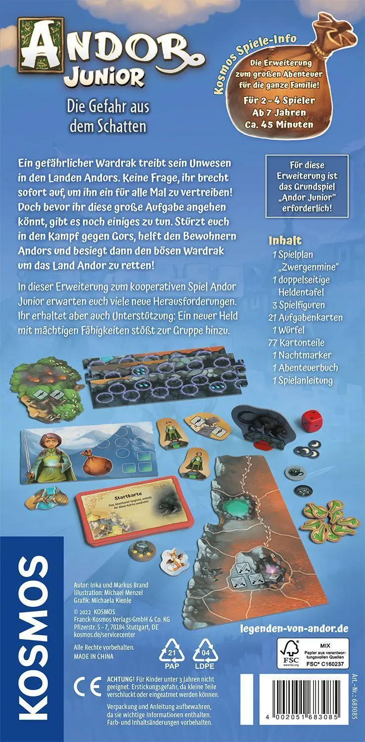 Bild: 4002051683085 | Andor Junior - Erweiterung | Inka Brand (u. a.) | Spiel | Brettspiel