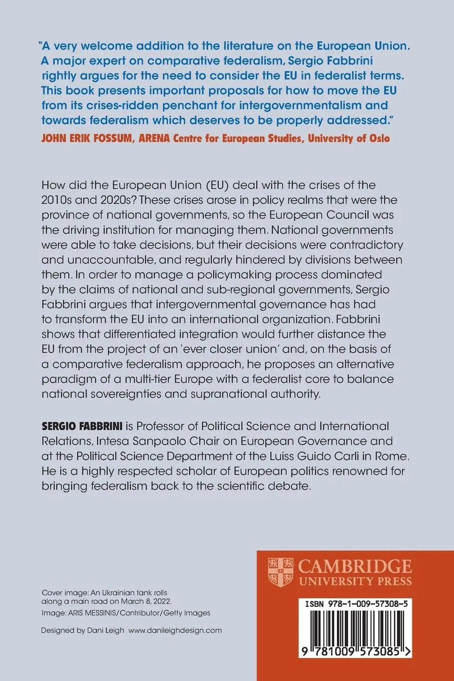 Rückseite: 9781009573085 | A Federalist Alternative for European Governance | Sergio Fabbrini
