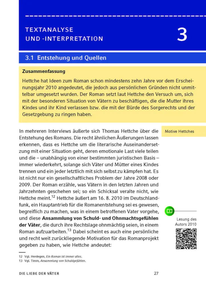 Bild: 9783129303085 | Die Liebe der Väter von Thomas Hettche | Thomas Hettche | Taschenbuch