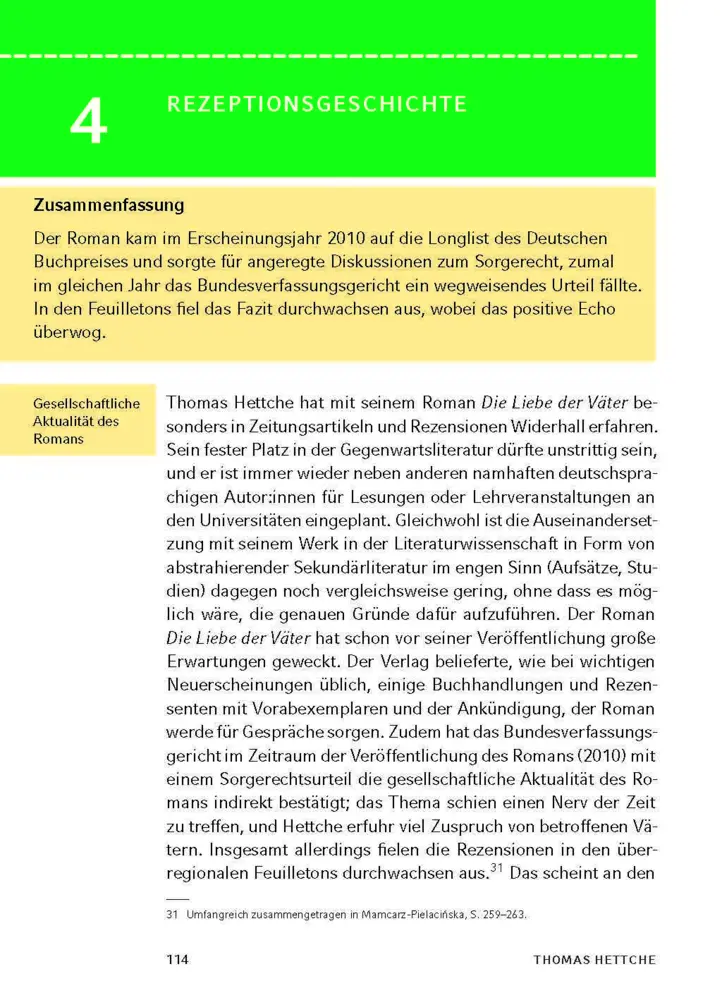 Bild: 9783129303085 | Die Liebe der Väter von Thomas Hettche | Thomas Hettche | Taschenbuch