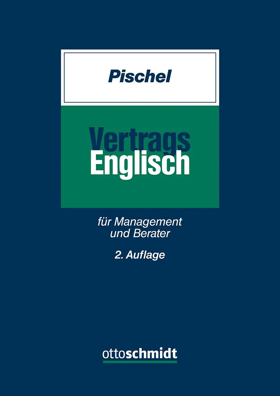 Cover: 9783504063085 | Vertragsenglisch für Management und Berater | Gerhard Pischel | Buch
