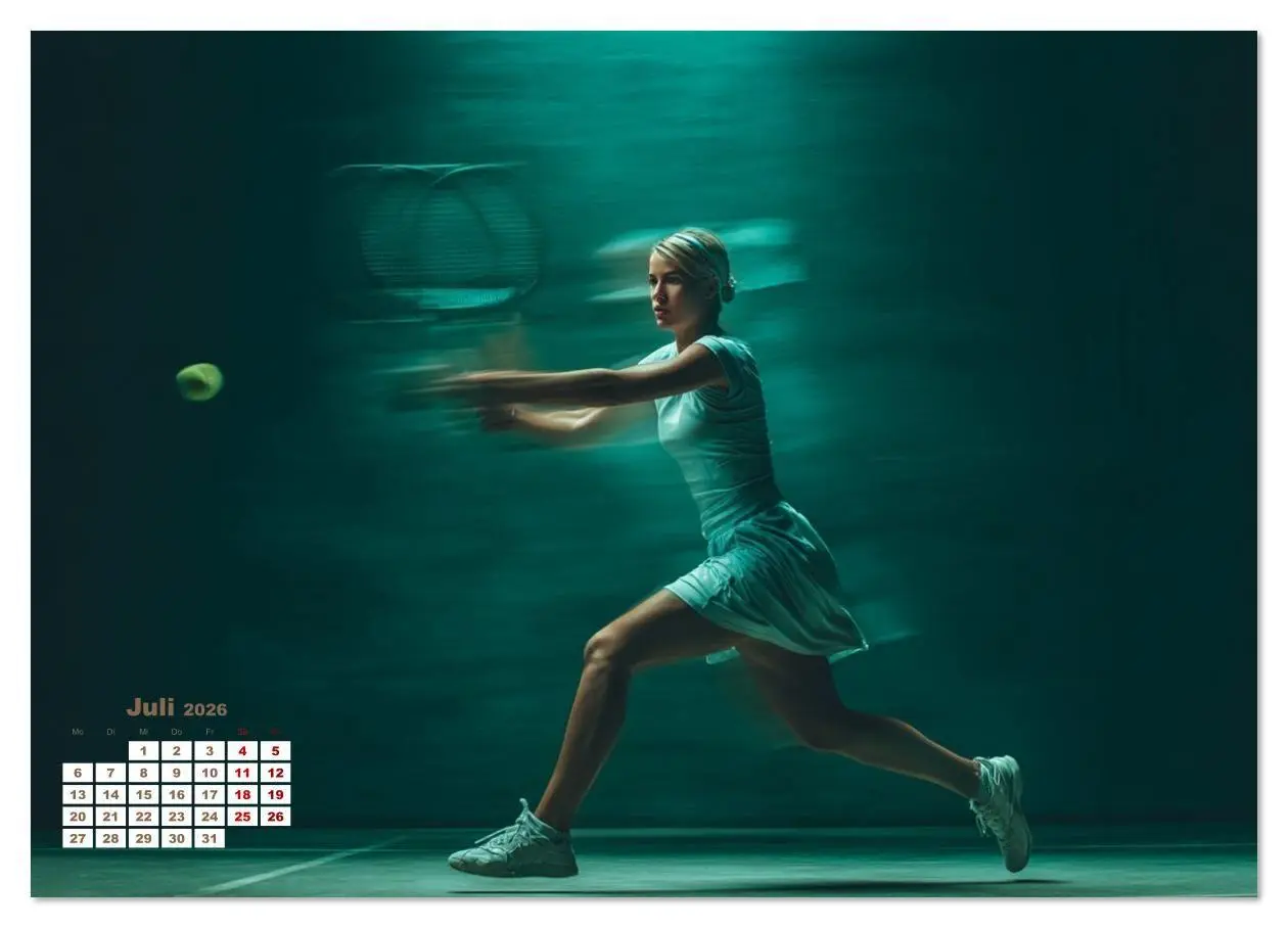 Bild: 9783516633085 | Aufschlag - Punkt - Applaus (Wandkalender 2026 DIN A3 quer),...