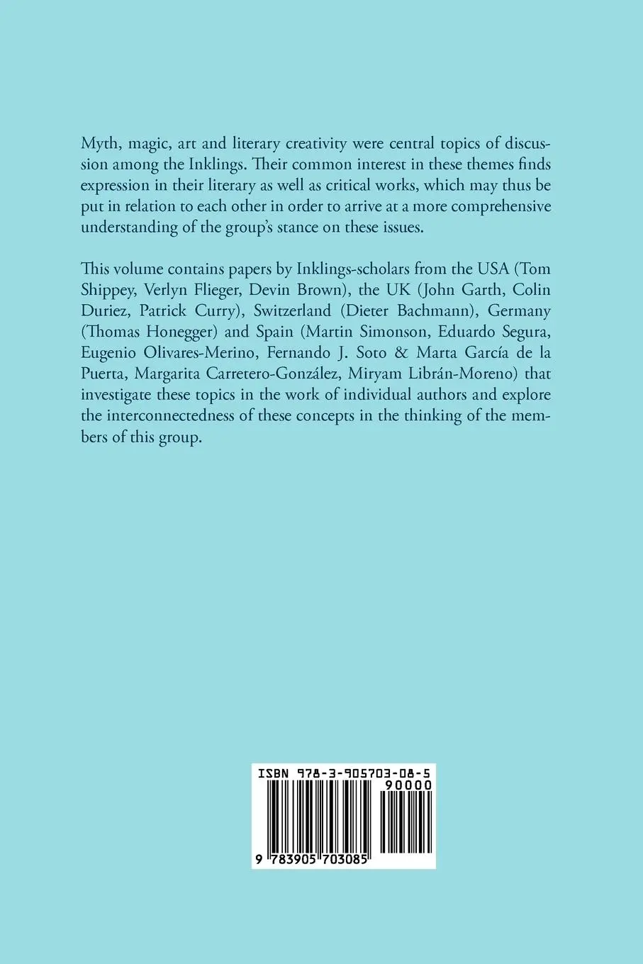 Rückseite: 9783905703085 | Myth and Magic | Art according to the Inklings | Segura (u. a.) | Buch