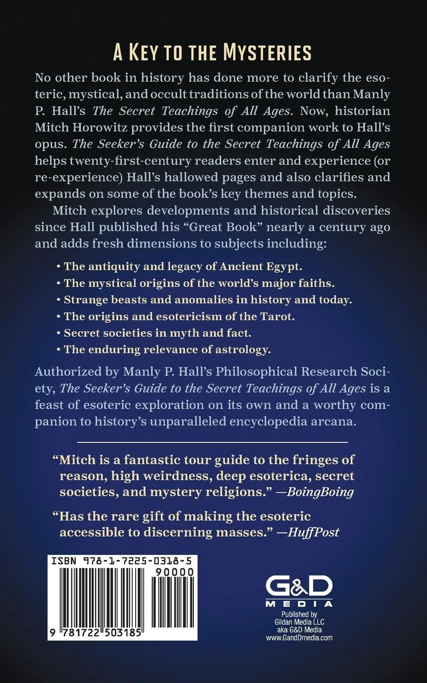 Rückseite: 9781722503185 | The Seeker's Guide to The Secret Teachings of All Ages | Horowitz