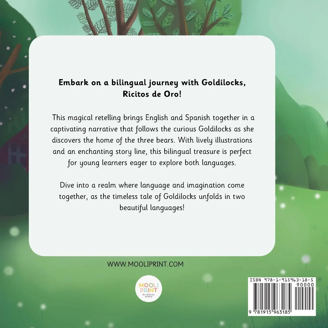 Rückseite: 9781915963185 | Goldilocks and the Three Bears Ricitos de Oro y los Tres Osos | Buch