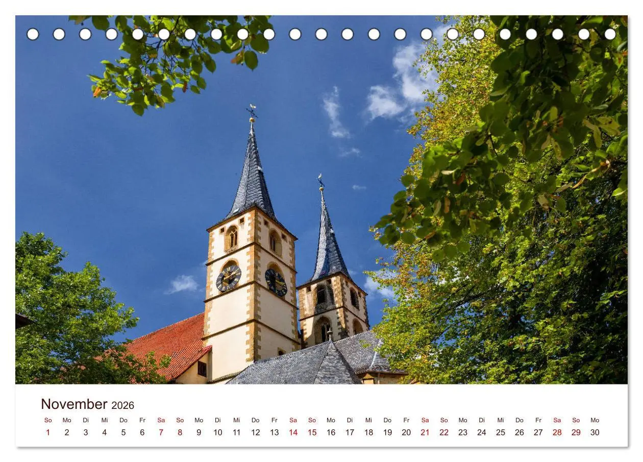 Bild: 9783457773185 | Bad Wimpfen. (Tischkalender 2026 DIN A5 quer), CALVENDO Monatskalender