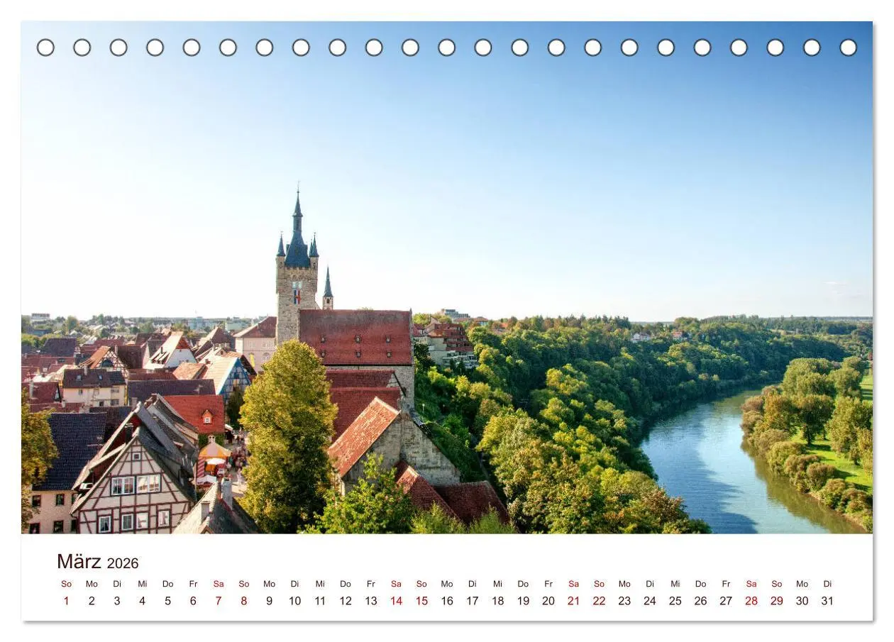 Bild: 9783457773185 | Bad Wimpfen. (Tischkalender 2026 DIN A5 quer), CALVENDO Monatskalender