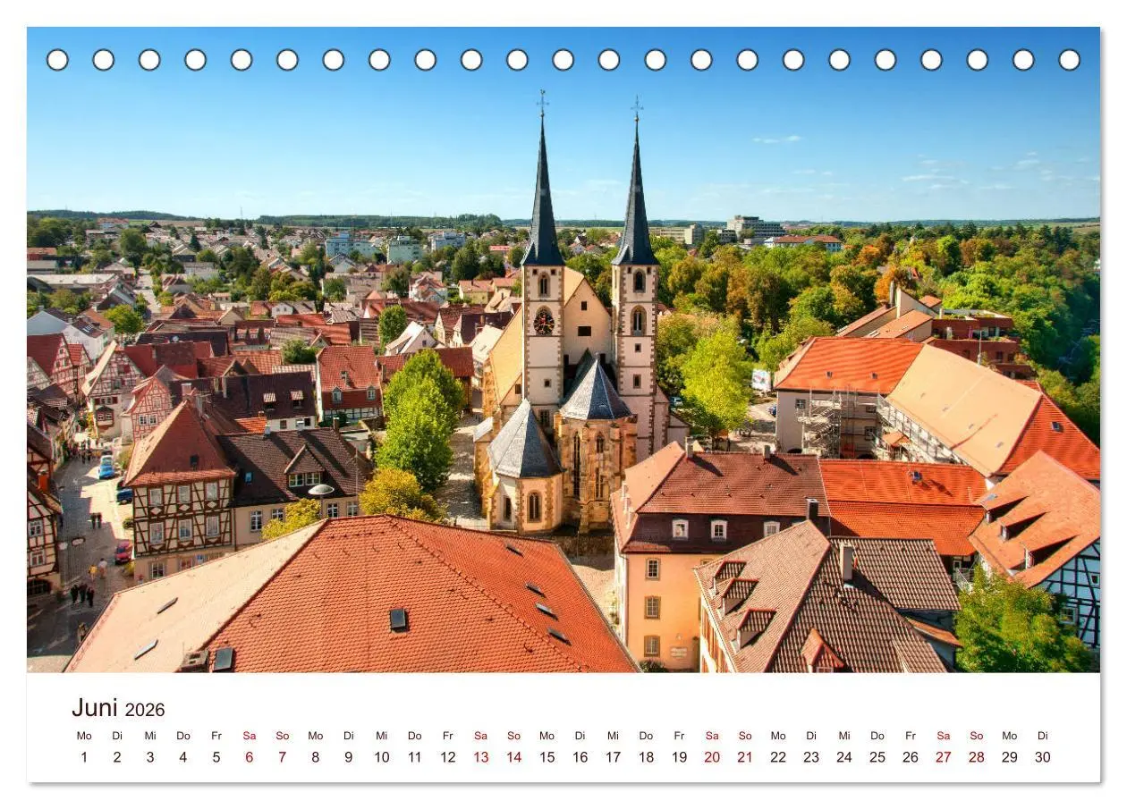 Bild: 9783457773185 | Bad Wimpfen. (Tischkalender 2026 DIN A5 quer), CALVENDO Monatskalender