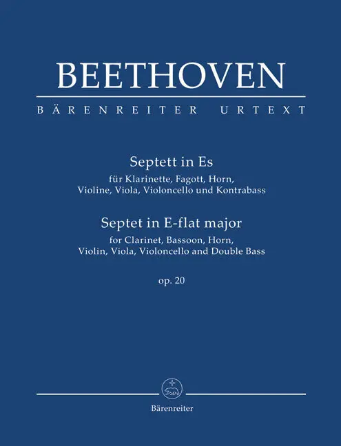 Septett für Klarinette, Fagott, Horn, Violine, Viola, Violoncello und Kontrabass in Es op. 20
