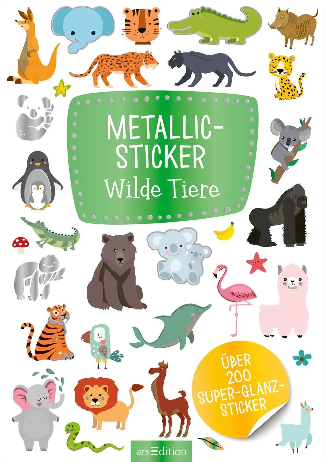 Bild: 4014489133285 | Metallic-Sticker - Wilde Tiere | Über 200 Super-Glanz-Sticker | 16 S.