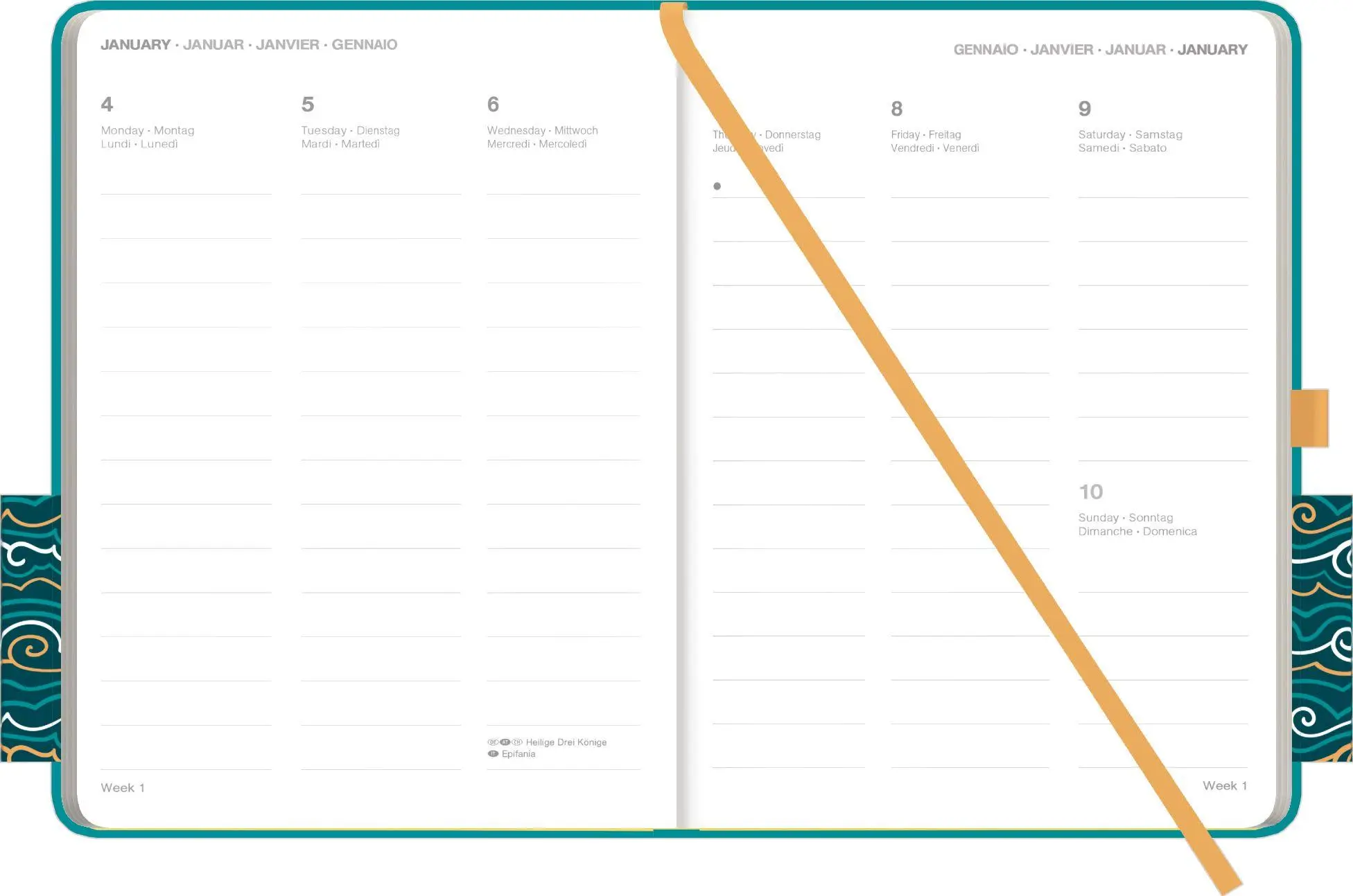 Bild: 4069095013285 | Cool Diary Teal Ocean 2027 | Neumann Verlage GmbH &amp; Co KG | Kalender
