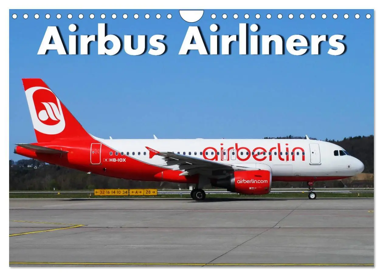 Cover: 9783435123285 | Airbus Airliners (Wandkalender 2025 DIN A4 quer), CALVENDO...