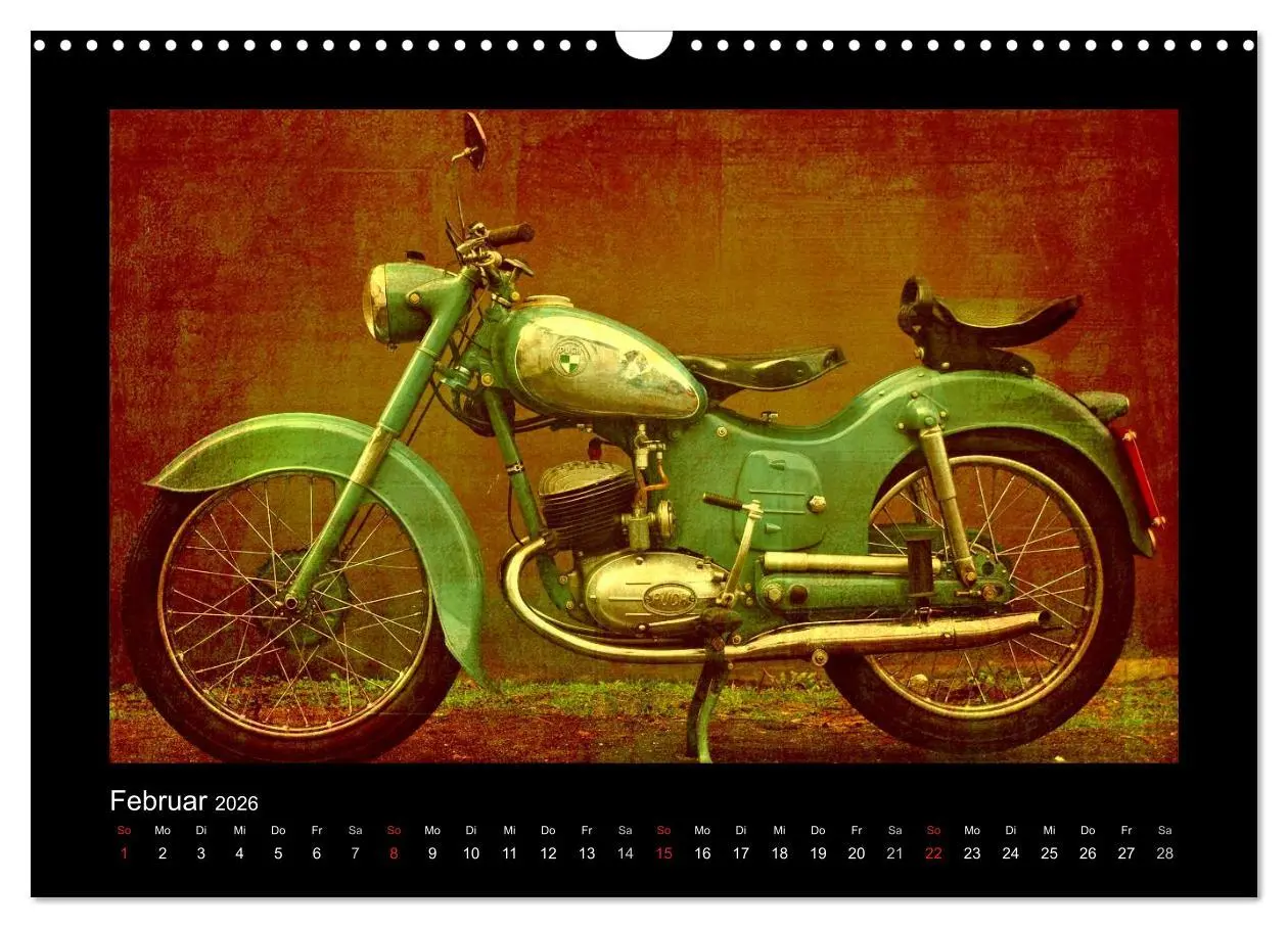 Bild: 9783516233285 | Motorrad Oldtimer (Wandkalender 2026 DIN A3 quer), CALVENDO...