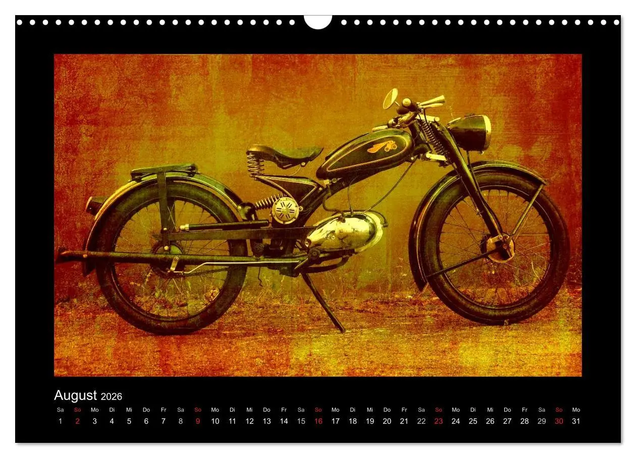 Bild: 9783516233285 | Motorrad Oldtimer (Wandkalender 2026 DIN A3 quer), CALVENDO...