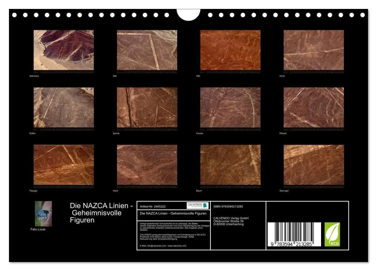 Bild: 9783594213285 | Die NAZCA Linien - Geheimnisvolle Figuren (Wandkalender 2027 DIN A4...
