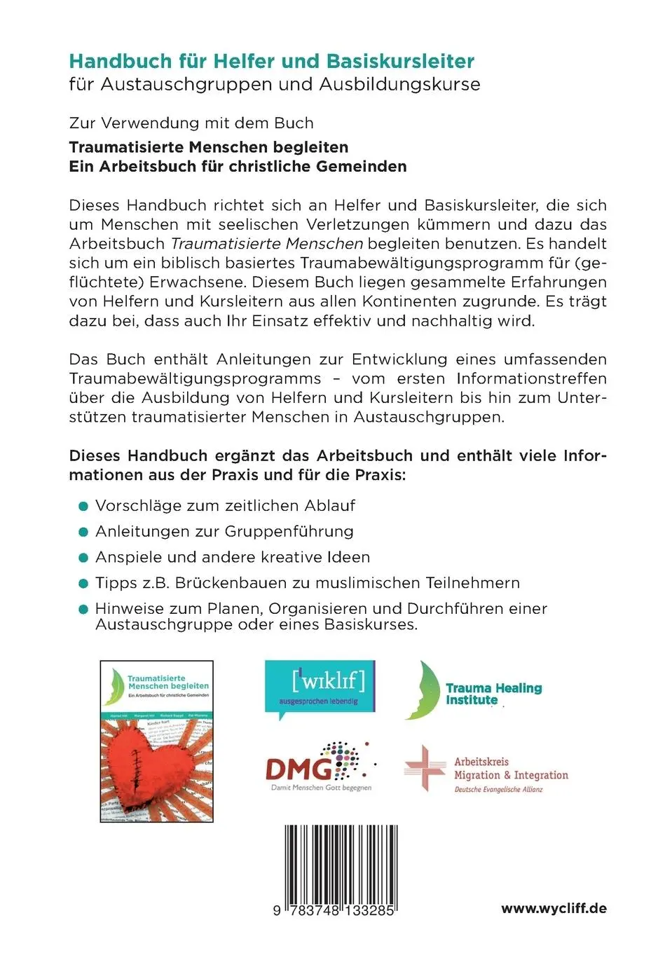 Rückseite: 9783748133285 | Traumatisierte Menschen begleiten | Uschi Lautenschlager (u. a.)