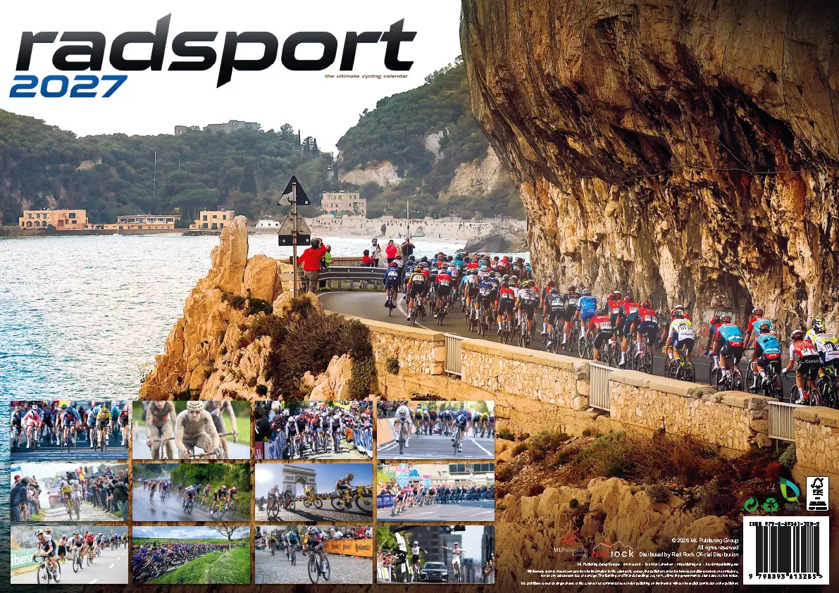 Bild: 9798893613285 | Radsport Kalender 2027 | Tadej Pogacar (u. a.) | Kalender | 14 S.