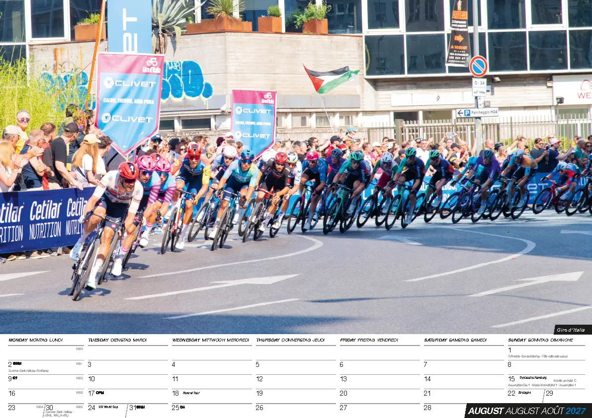 Bild: 9798893613285 | Radsport Kalender 2027 | Tadej Pogacar (u. a.) | Kalender | 14 S.