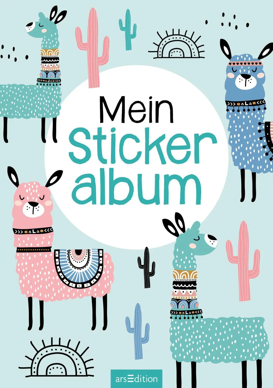 Bild: 4014489123385 | Mein Stickeralbum - Lamas | Broschüre | Stickeralbum | Softcover