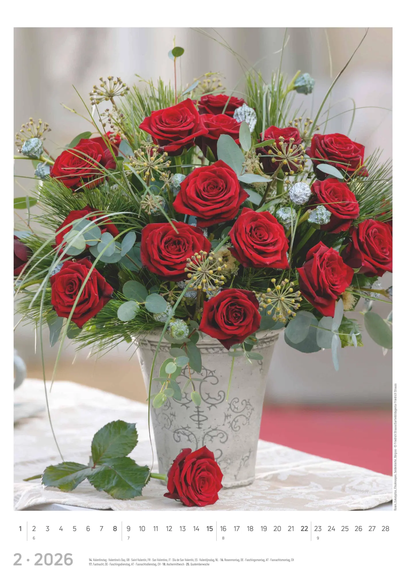 Bild: 4069095003385 | Blumen 2026 - Bildkalender A3 (29,7x42 cm) - Flowers - mit...