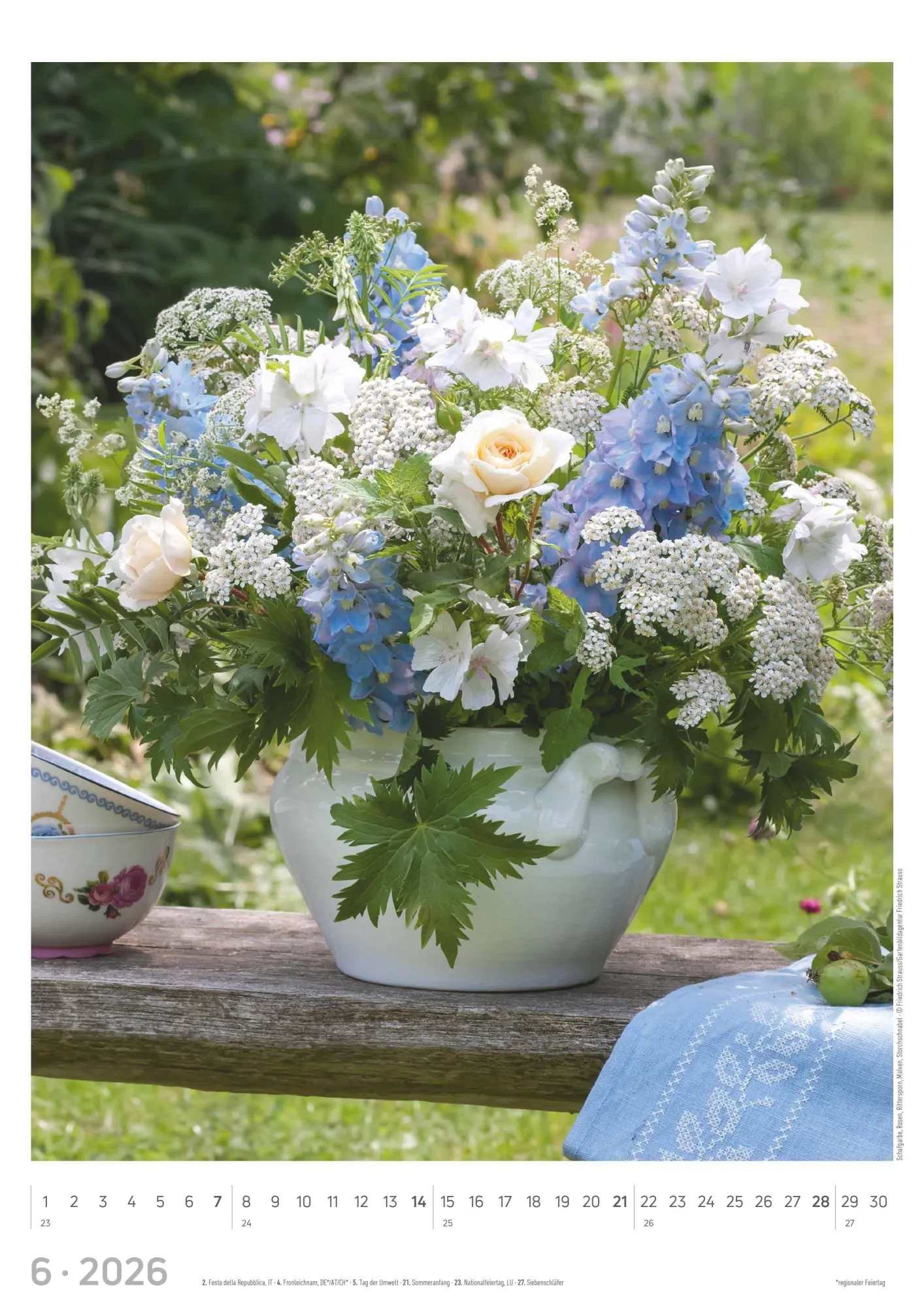 Bild: 4069095003385 | Blumen 2026 - Bildkalender A3 (29,7x42 cm) - Flowers - mit...