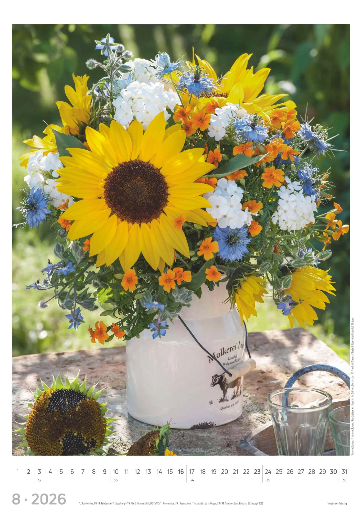 Bild: 4069095003385 | Blumen 2026 - Bildkalender A3 (29,7x42 cm) - Flowers - mit...