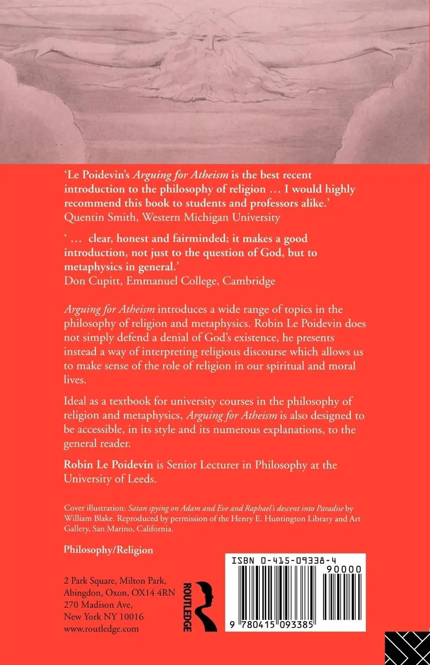 Rückseite: 9780415093385 | Arguing for Atheism | An Introduction to the Philosophy of Religion