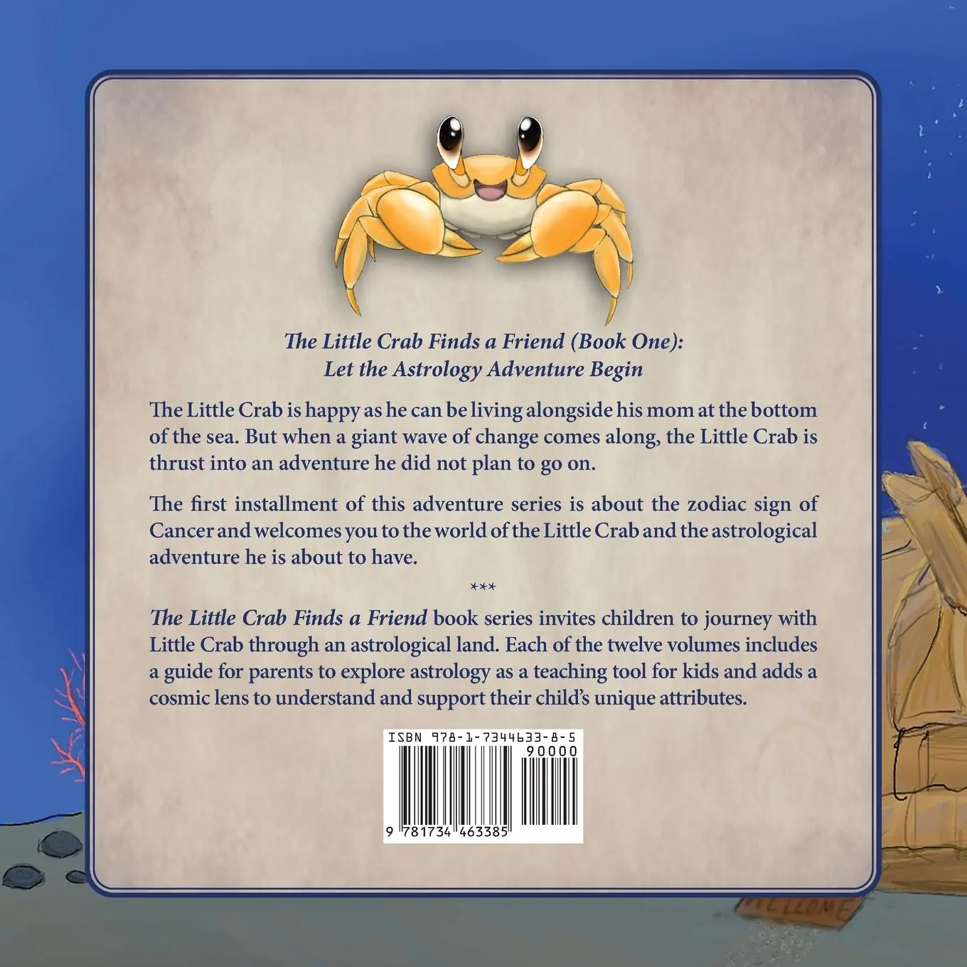 Rückseite: 9781734463385 | The Little Crab Finds a Friend | David M Bensimon | Taschenbuch | 2024