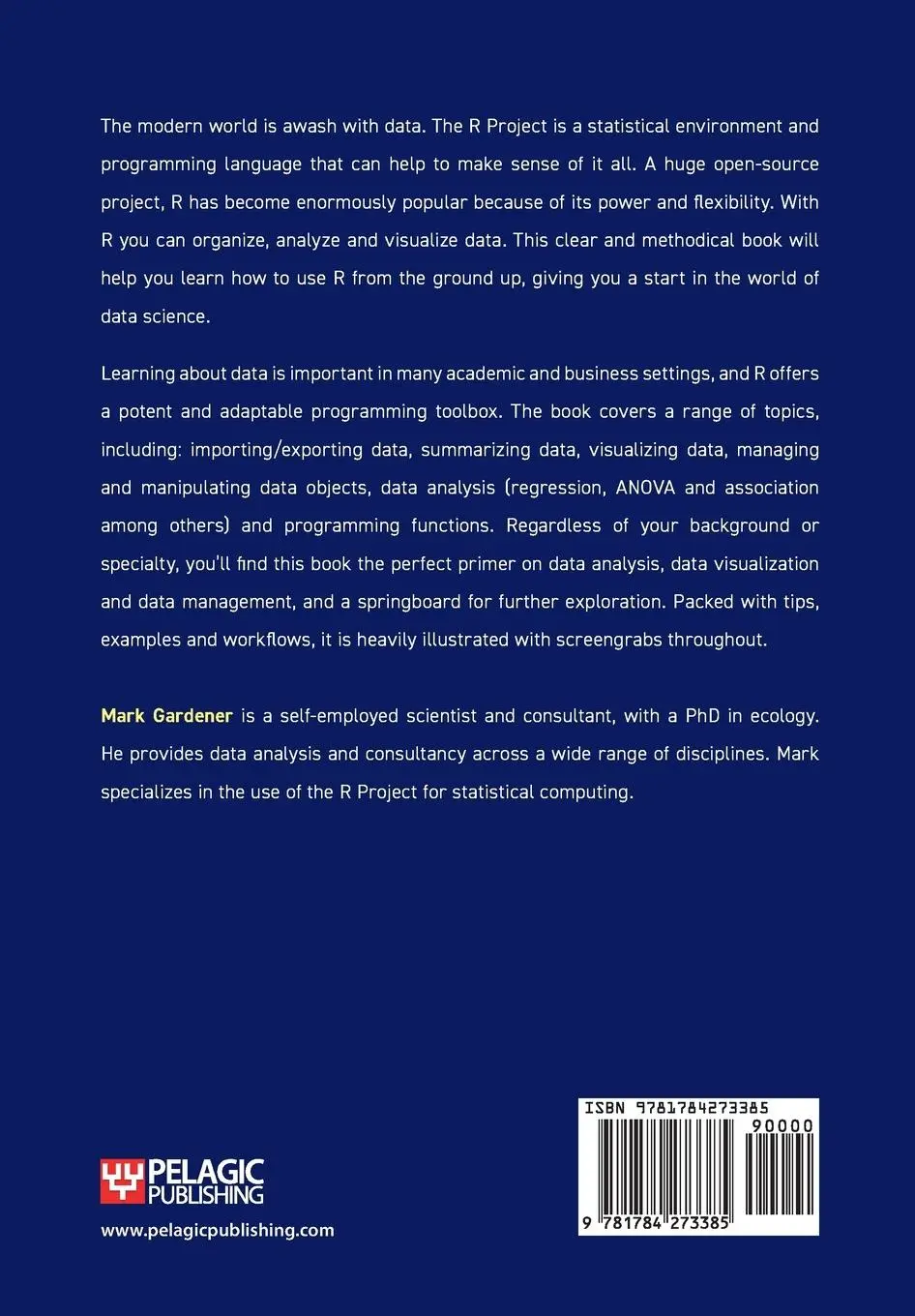 Rückseite: 9781784273385 | An Introduction to R | Data Analysis and Visualization | Mark Gardener