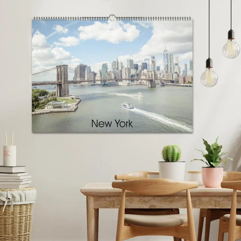 Bild: 9783435283385 | New York (Wandkalender 2025 DIN A2 quer), CALVENDO Monatskalender
