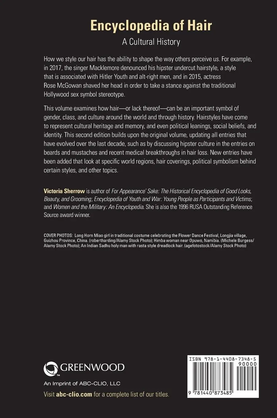 Rückseite: 9781440873485 | Encyclopedia of Hair | A Cultural History | Victoria Sherrow | Buch