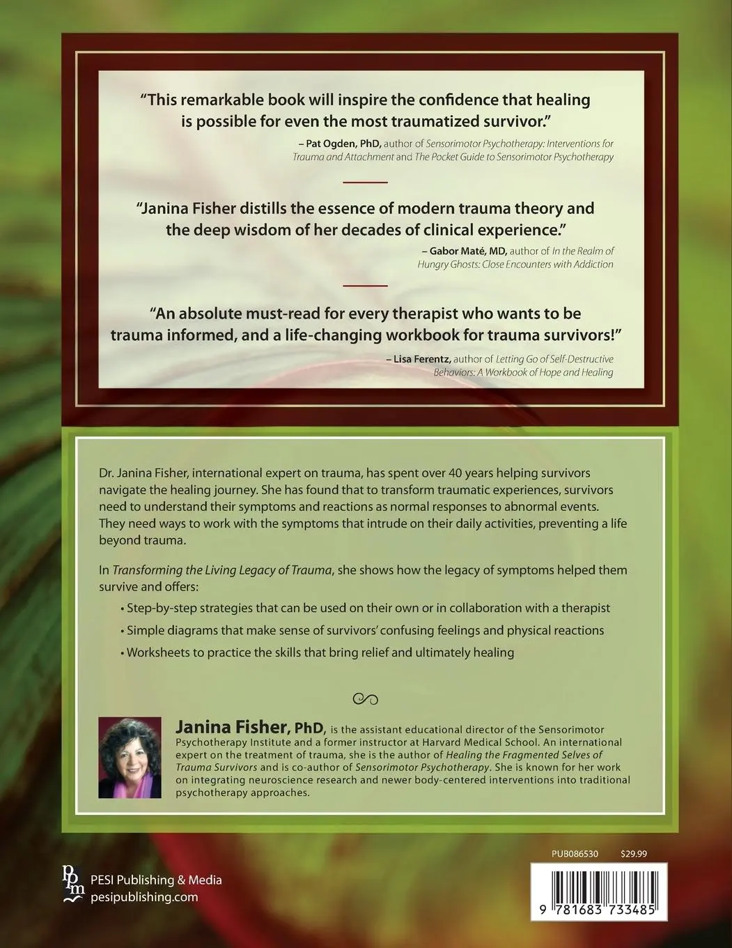 Rückseite: 9781683733485 | Transforming The Living Legacy of Trauma | Janina Fisher | Taschenbuch
