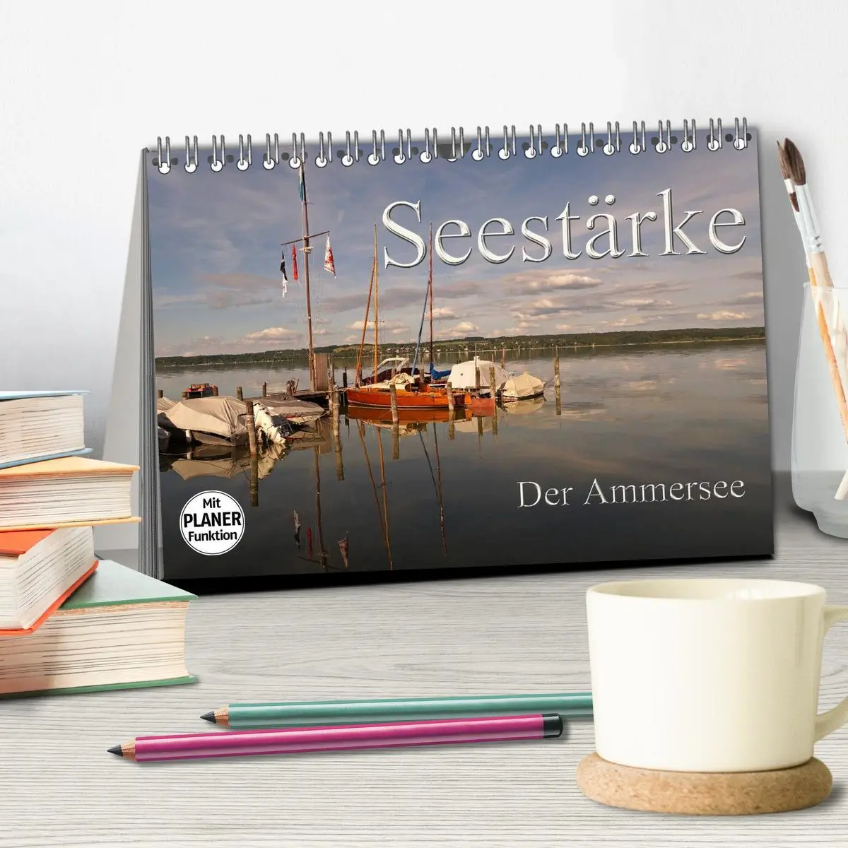 Bild: 9783457983485 | Seestärke - Der Ammersee (Tischkalender 2026 DIN A5 quer), CALVENDO...