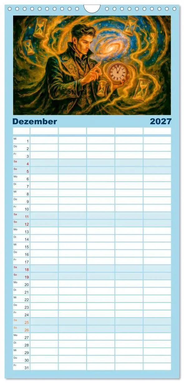 Bild: 9783594293485 | Familienplaner 2027 - Magische Meister - Kalender über Zauberer und...