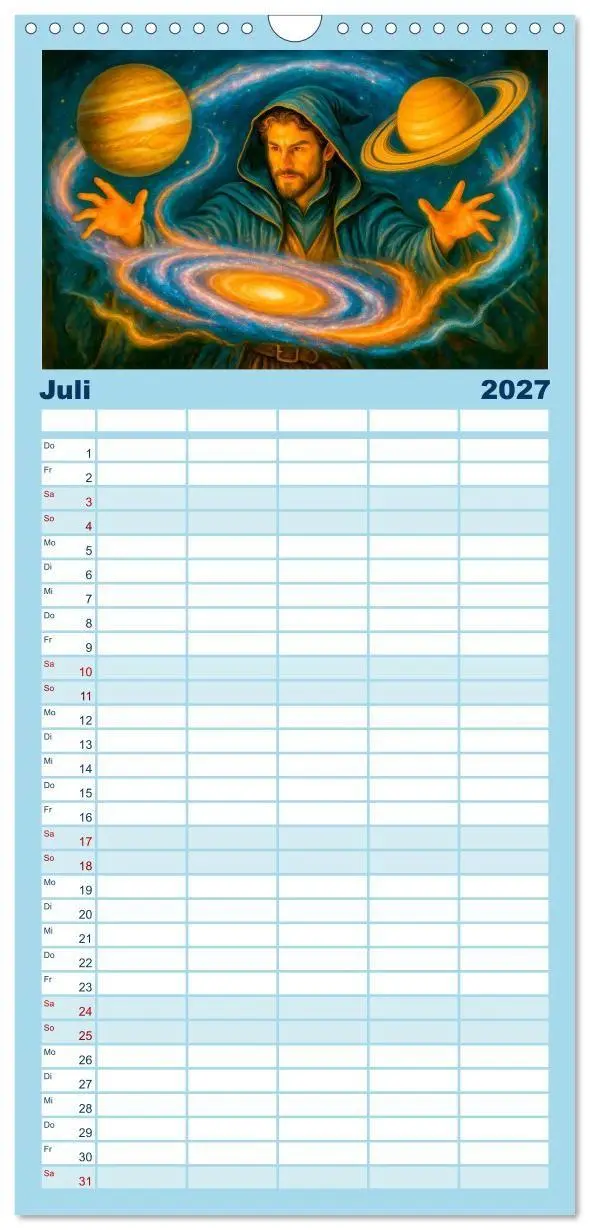 Bild: 9783594293485 | Familienplaner 2027 - Magische Meister - Kalender über Zauberer und...
