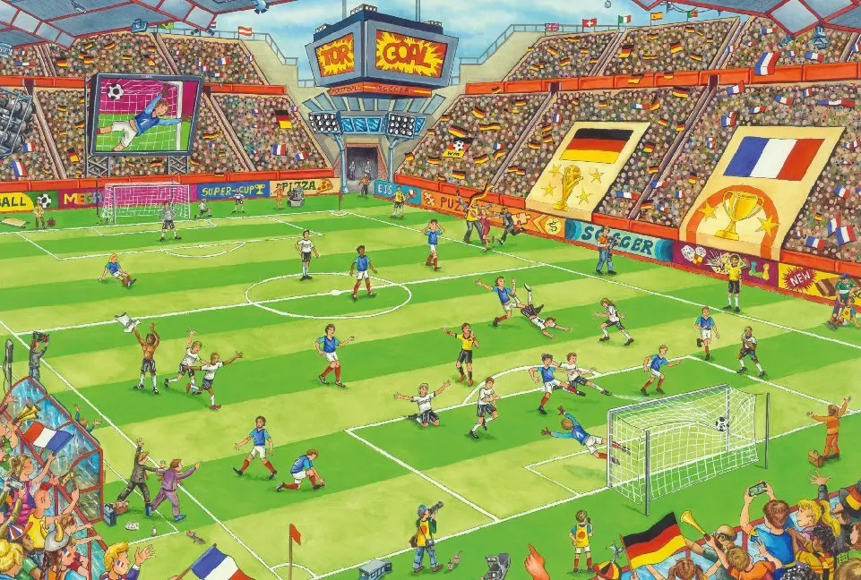 Bild: 4001504563585 | Finale im Fußballstadion (Kinderpuzzle) | Spiel | In Spielebox | 56358