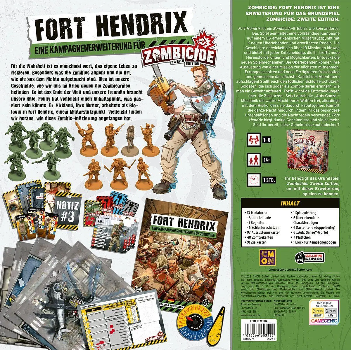 Bild: 4015566603585 | Zombicide 2nd Edition: Fort Hendrix | Raphael Guiton (u. a.) | Spiel