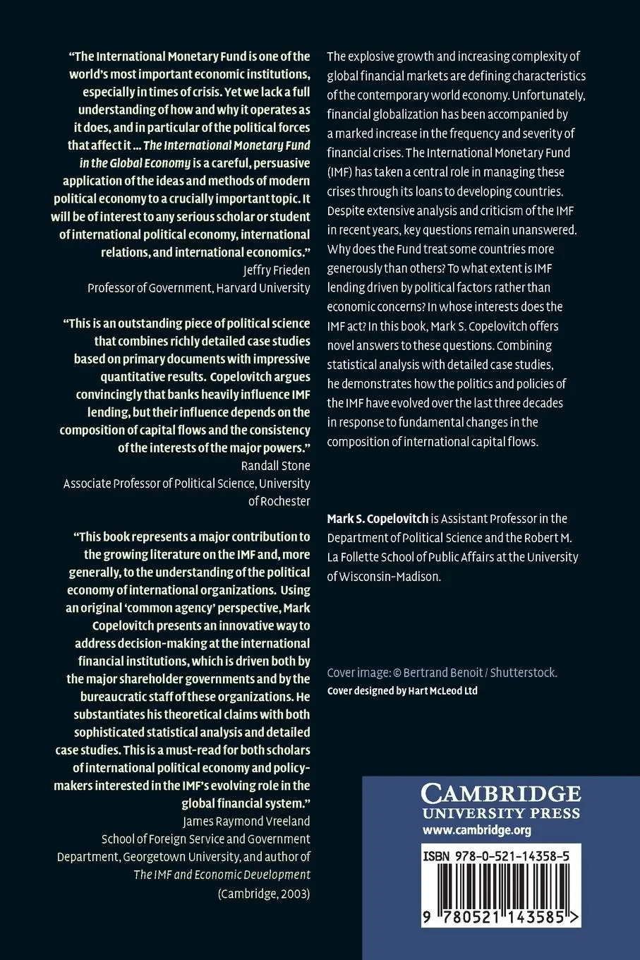 Rückseite: 9780521143585 | The International Monetary Fund in the Global Economy | Copelovitch