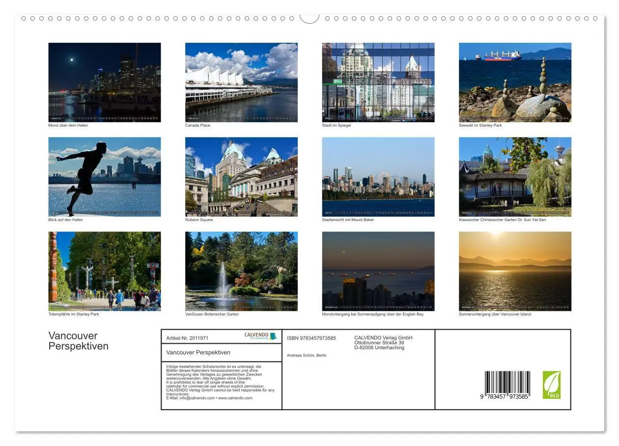 Bild: 9783457973585 | Vancouver Perspektiven (hochwertiger Premium Wandkalender 2026 DIN...