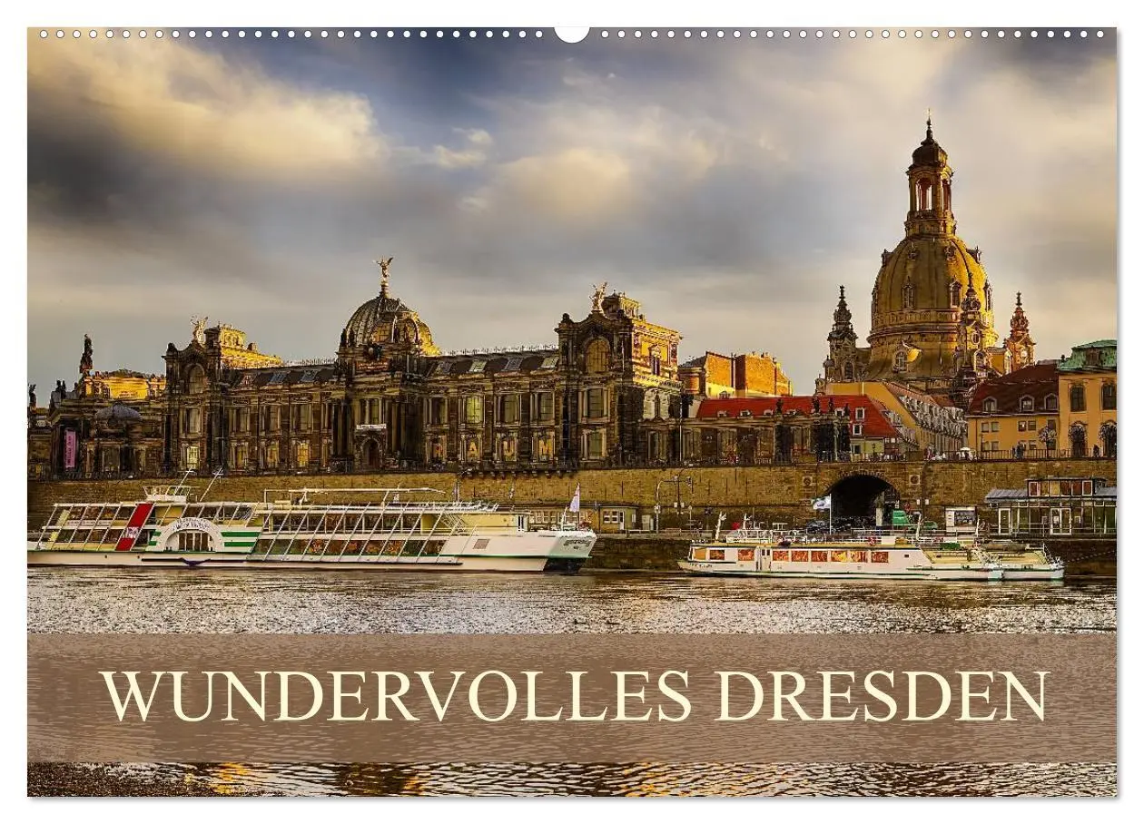 Cover: 9783516133585 | WUNDERVOLLES DRESDEN (Wandkalender 2026 DIN A2 quer), CALVENDO...