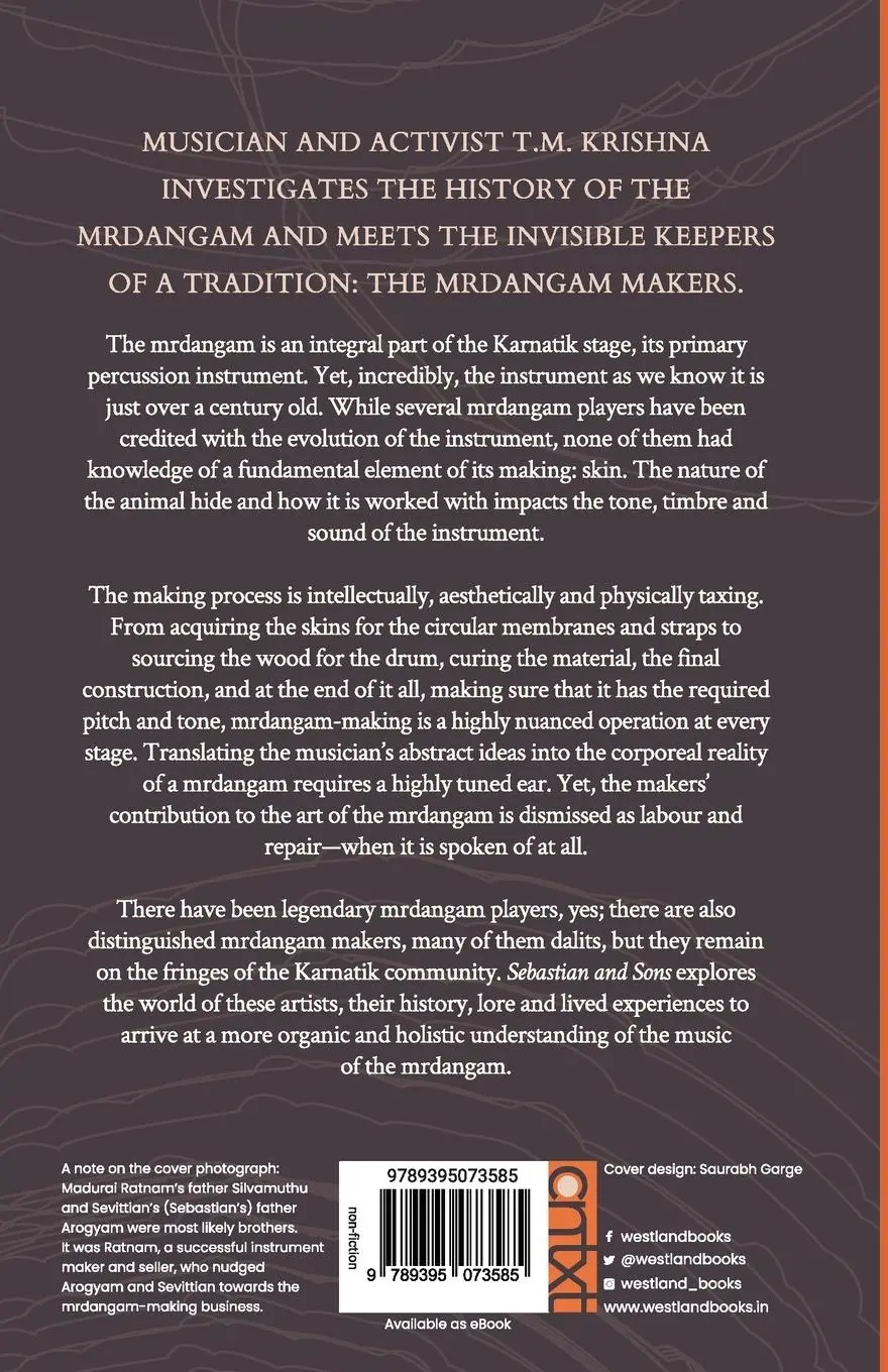 Rückseite: 9789395073585 | Sebastian &amp; Sons | A Brief History Of The Mrdangam Makers | Krishna