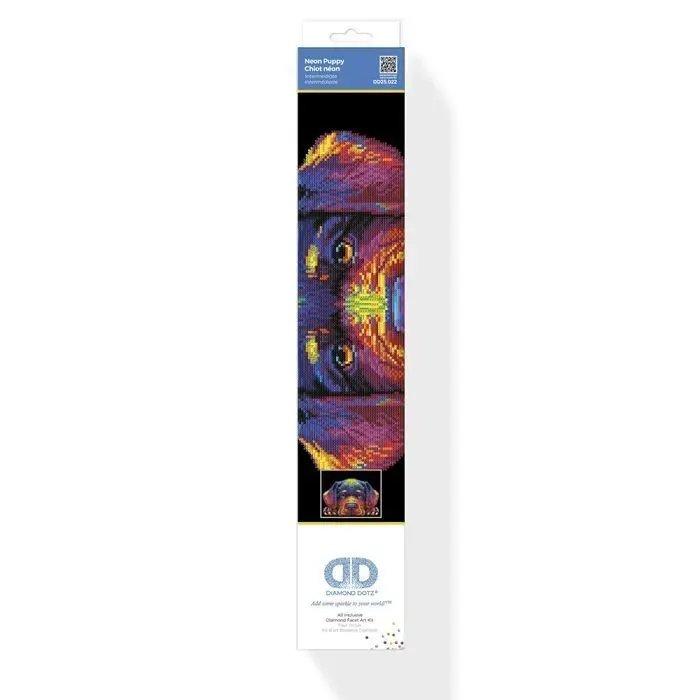 Bild: 4895225943685 | DIAMOND DOTZ - Diamond Painting Neon Hundewelpen | Kit (Bastelset)