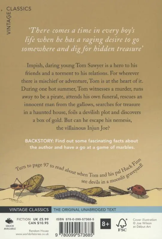 Rückseite: 9780099573685 | The Adventures of Tom Sawyer | Mark Twain | Taschenbuch | 345 S.