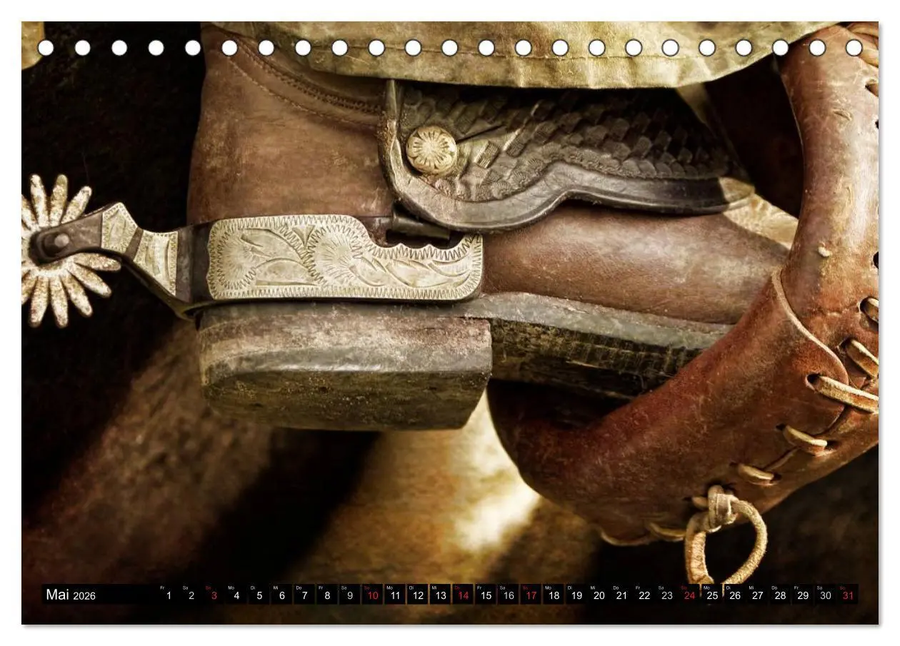 Bild: 9783457963685 | Western und Pferde (Tischkalender 2026 DIN A5 quer), CALVENDO...
