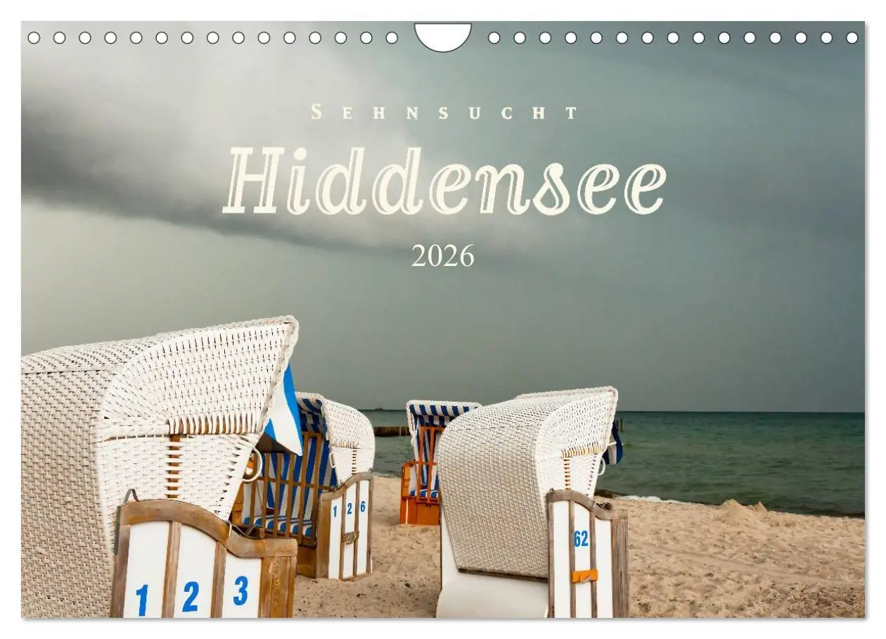 Cover: 9783516053685 | Sehnsucht Hiddensee 2026 (Wandkalender 2026 DIN A4 quer), CALVENDO...