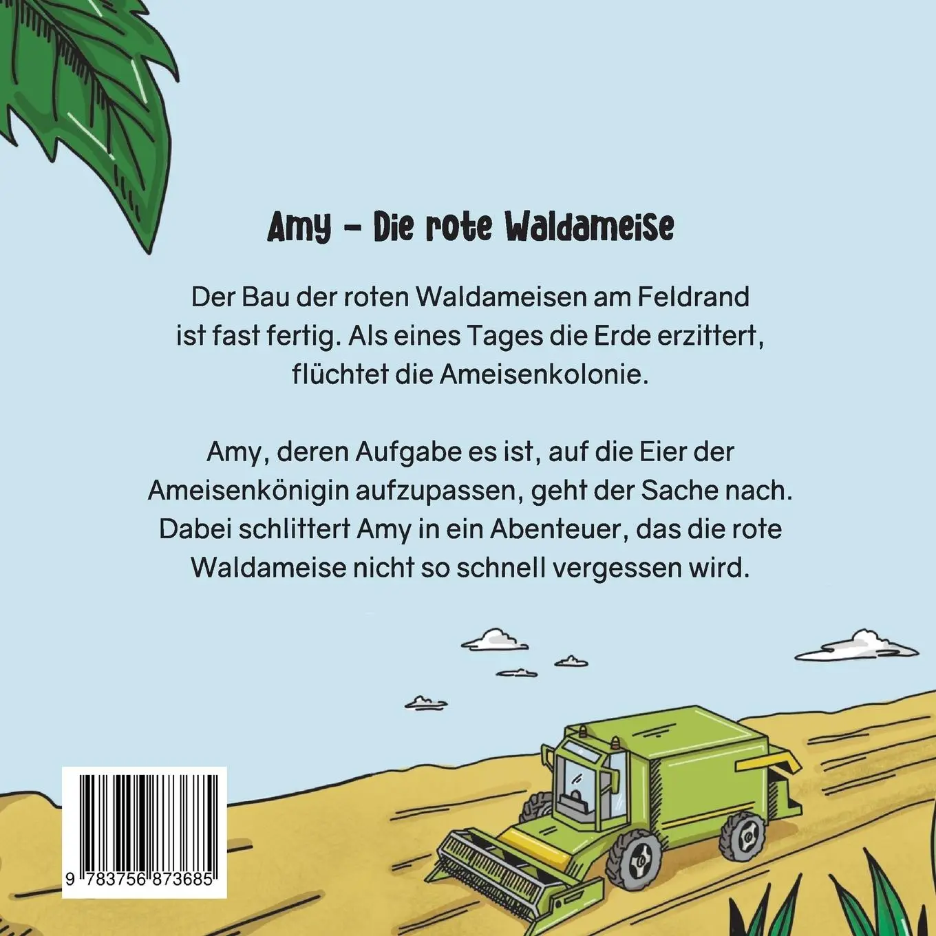 Rückseite: 9783756873685 | Amy - Die rote Waldameise | Maren G. Bergmann | Taschenbuch | 44 S.