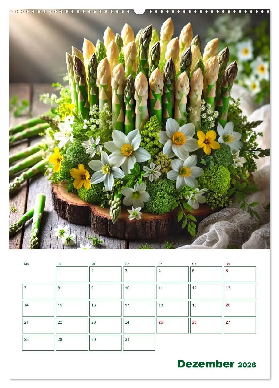 Bild: 9783457263785 | Spargelglück - von der Ernte bis zum Genuss (Wandkalender 2026 DIN...