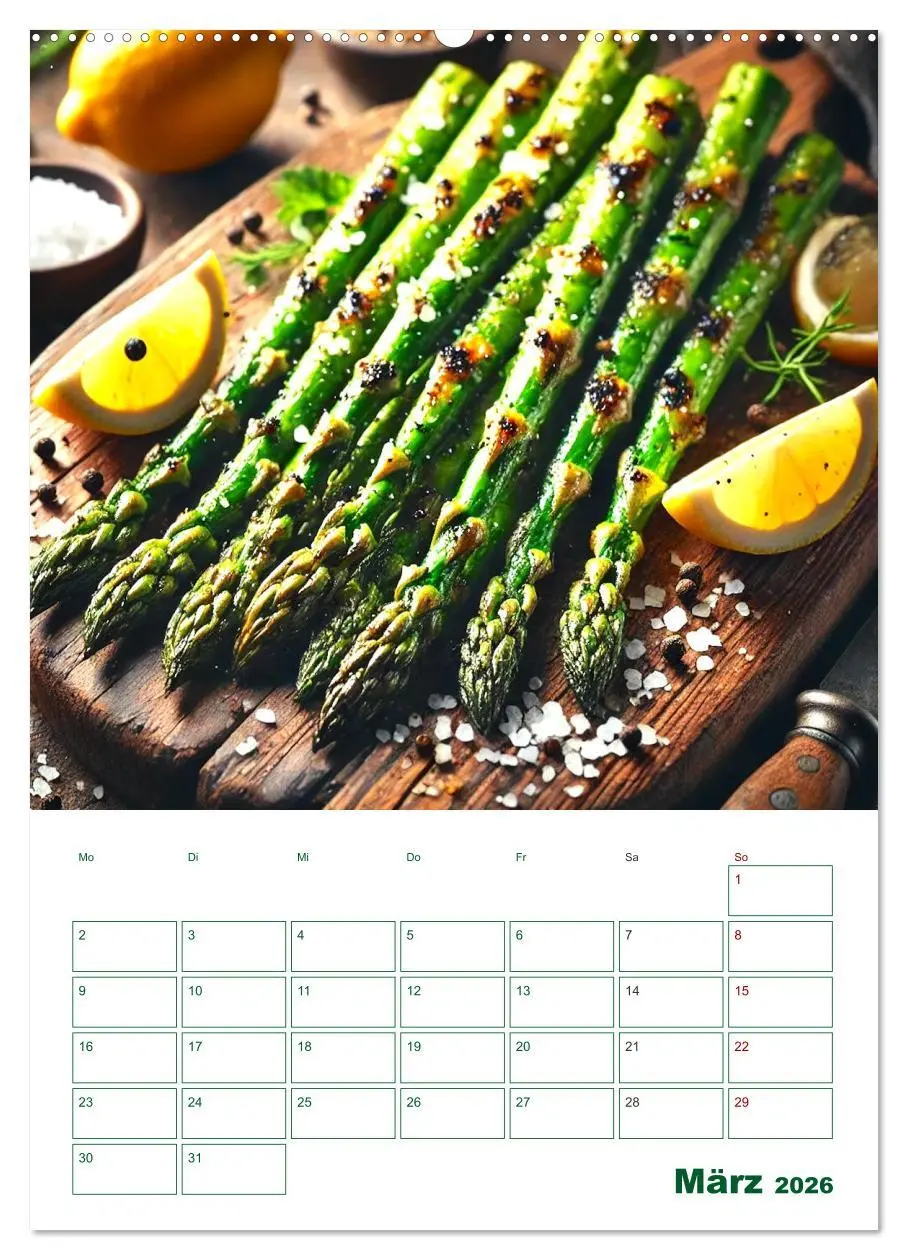 Bild: 9783457263785 | Spargelglück - von der Ernte bis zum Genuss (Wandkalender 2026 DIN...