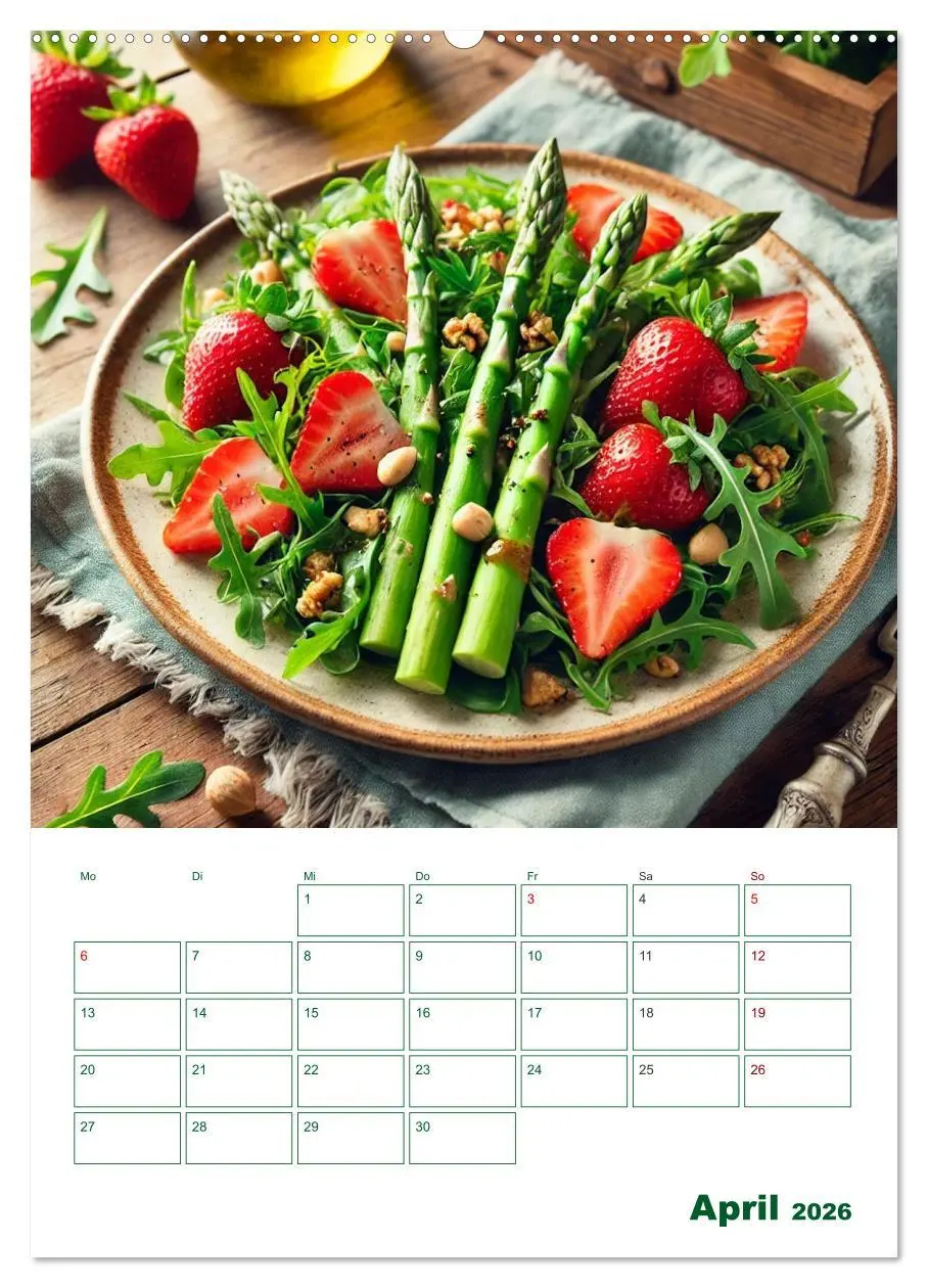 Bild: 9783457263785 | Spargelglück - von der Ernte bis zum Genuss (Wandkalender 2026 DIN...