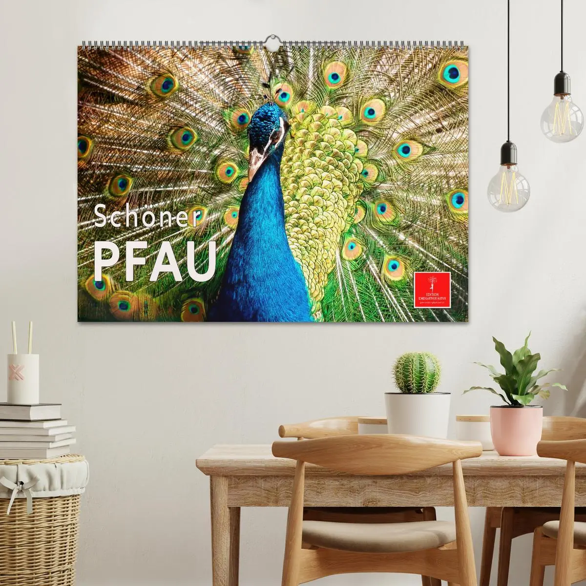 Bild: 9783457573785 | Schöner Pfau (Wandkalender 2026 DIN A2 quer), CALVENDO Monatskalender